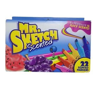 Mr. Sketch 22ct Scented Markers Chisel Tip Assorted Colors 2054594 New